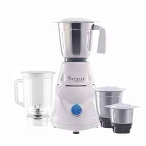 Skystar Blend Master 750W Plastic White Mixer Grinder with 4 Jars