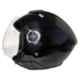 Redsun Fame Open Face Black Motorbike Helmet