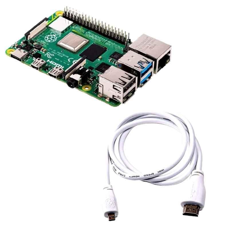 Buy Raspberry Pi 4 Model B 4GB Ram with HDMI cable Online At Price