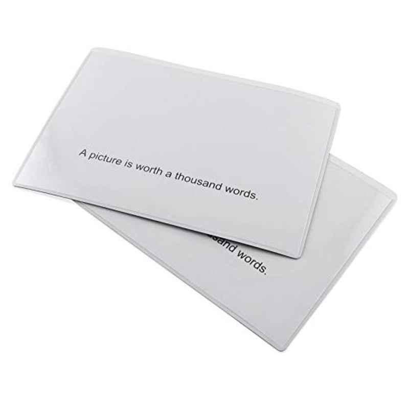 4x6 inch Plastic White Photo Pocket