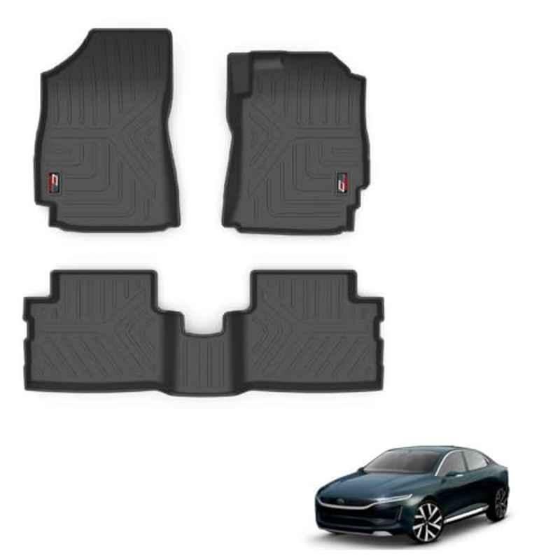Kozdiko Thermoplastic Polyolefins 3D Life Long Car Floor Mat Set for Tata Evision