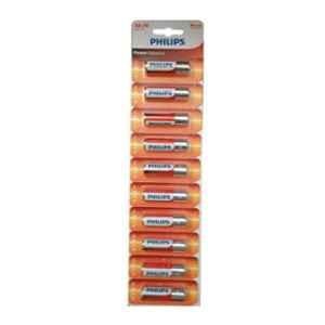 Philips LR6P10TS/97 1.5V Power Alkaline AA Battery, (Pack of 10)