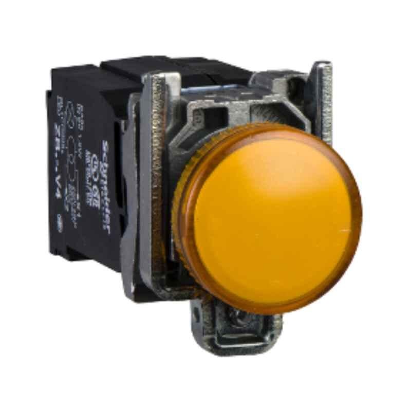 Schneider 110-120 VAC Orange Complete Plain Lens with BA9s Bulb Pilot Light, XB4BV35