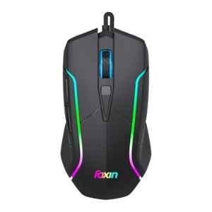 Foxin Phantom GM 105 7200DPI Black Wired Optical Gaming Mouse with 1.5m Cable, 10 Million Clicks & RGB Lighting