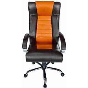 RM HOME Resto Leather High Back Brown Executive Chair