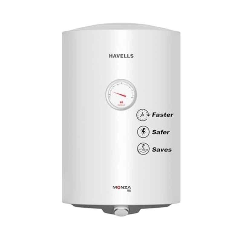 Havells Monza Nu 50 Litre 2000W Plastic White & Grey 5 Star Storage Water Heater