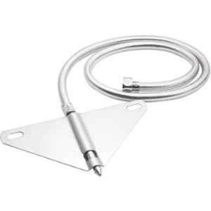 Gold Bell Reg Stainless Steel 304 Silver Toilet Bidet Jet Spray with 1 m Flush Valve