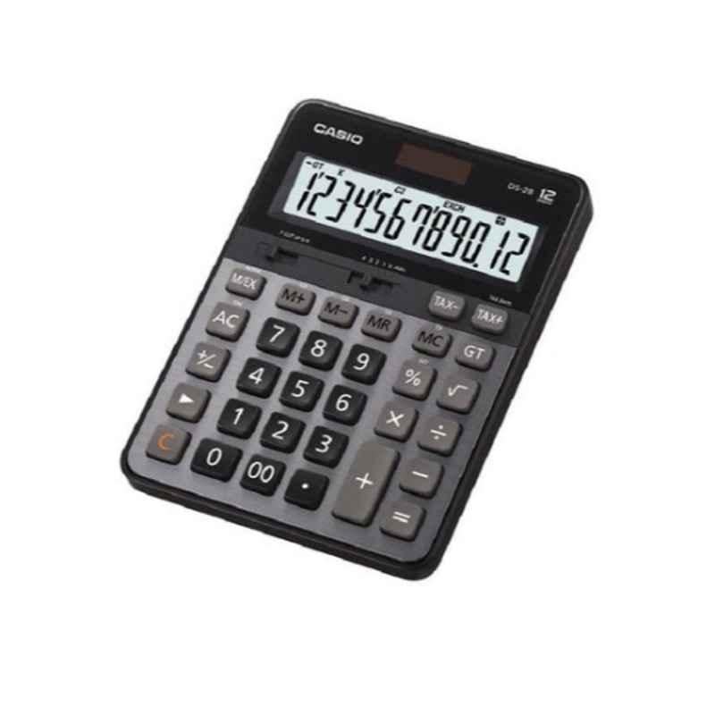 Casio DS-2B Grey & Black 12 Digit Heavy Duty Office Calculator