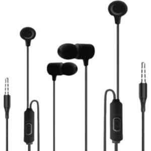 Tiitan S6 Black Wired Earphones & Wired Headset with Mic Combo