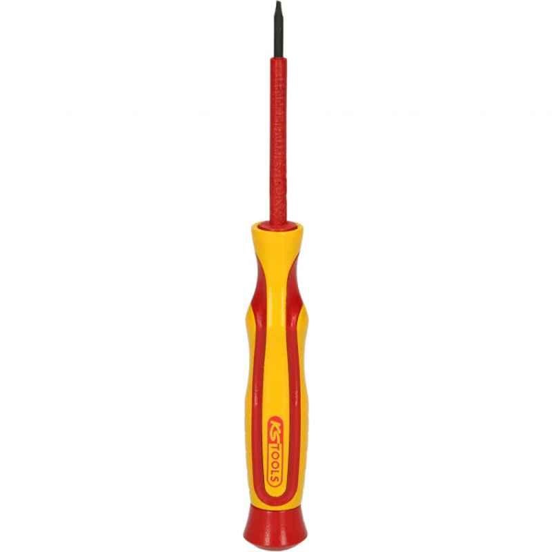 KS Tools 3x21mm Insulated Precision Screwdriver for Slotted Screws, 500.6142