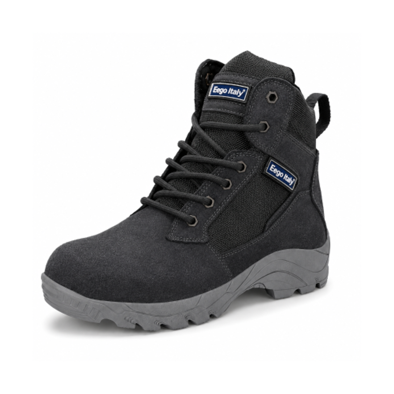 Eego Italy TROOP2 Aerolite 7.0 Genuine Leather Steel Toe Grey Military & Tactical Boots, Size: 11