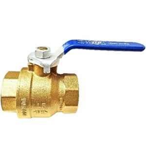 Lehry Valves 40mm Forged Brass 2 Way Nickel Plated Lead Free Ball Valve, LIV-BLV-LFBS-003