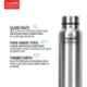 Classic Essentials 1000ml Silver Stainless Steel Spring Water Bottle