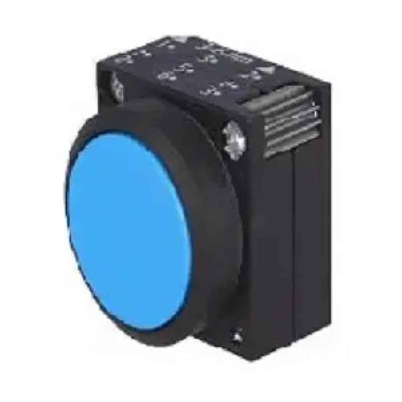 Siemens 22mm Blue Normal Opaque Round Actuator Push Button with Holder, 3SB5000-0AF01