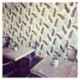 Kayra Decor 24x40 inch PVC Feather Wall Design Stencil, KDS-36070