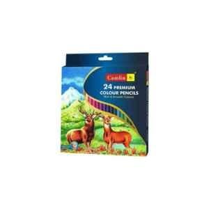 Camlin Premium 24 Shade Full Size Colour Pencil, 4194524 (Pack of 5)