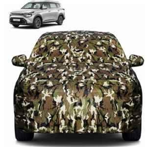Allextreme Polyester Multicolour Camouflage Car Body Cover with Mirror Pocket for Kia Carens All Model & Years 2022-2025, PV-KCMC01
