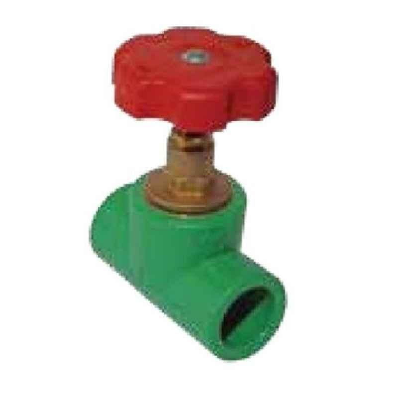 Hepworth 20mm x 1/2 inch PP-R Green Gate Valve, 4302802035021 (Pack of 75)