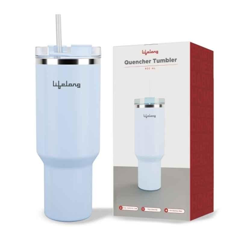 Lifelong 900 ml Stainless Steel Glacier Double-Walled Vacuum Insulated Tumbler with Lid & Straw, LLTBR04