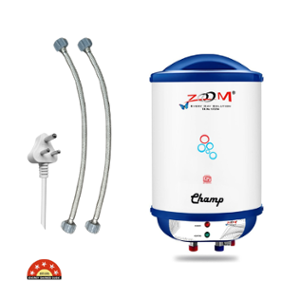 Zoom Champ 6 Litre 2kW Plastic White Water Geyser, GY-CHAMP6