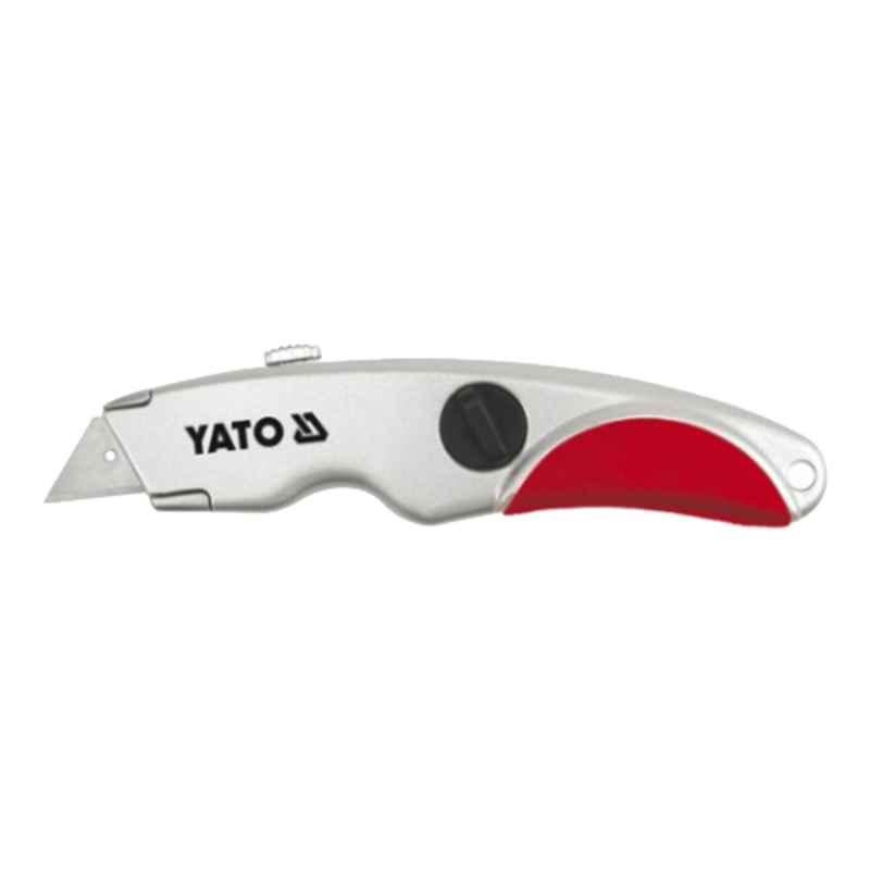 Yato 61x33x0.5mm Zinc Alloy-TPR Casing Cutter Knife, YT-7520