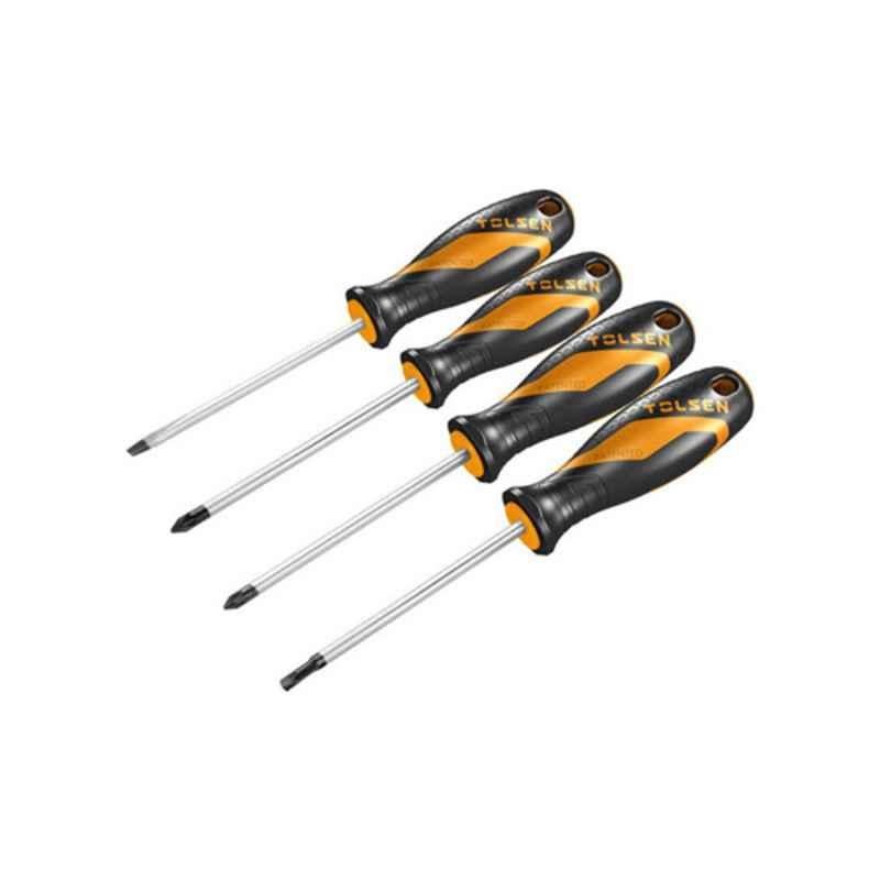 Tolsen 4 Pcs CrV Screwdrivers Set, 20180