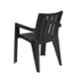 Supreme Kent Plastic Heavy Duty Black Chair with Arm (Pack of 4)