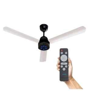 Xuga Aether F7F-D 28W 380rpm 3 Blade White & Black BLDC Ceiling Fan with 5 Years on Warranty, Sweep: 1200mm