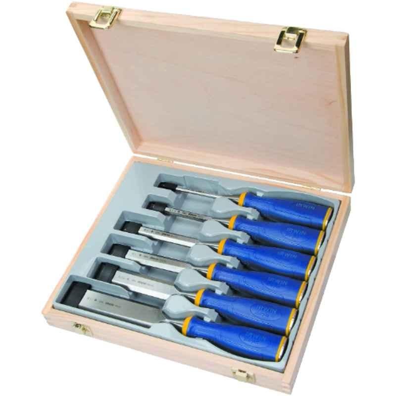 Irwin 6Pcs MS500 All Purpose Chisels With StrIking Cap Set, 10503431