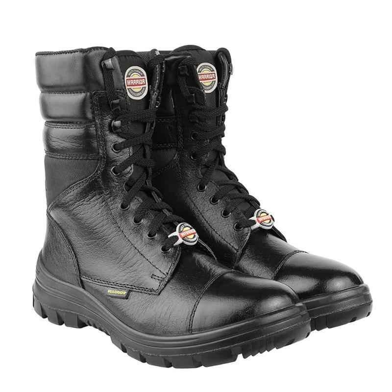Liberty Warrior Combat Jawan Leather Soft Toe Black Military Work Safety Boots, LB-J, Size: 7