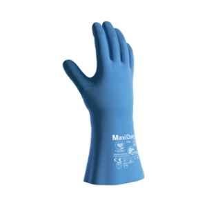 ATG MaxiChem Cut 35cm Silicone Chemical Resistant Gauntlet Safety Gloves with Medium Cut Protection, 76-733-BLU-8 (Pack of 12)