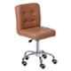 Da Urban Cadbury Beige Height Adjustable & Revolving Bar Stool Chair with Wheels