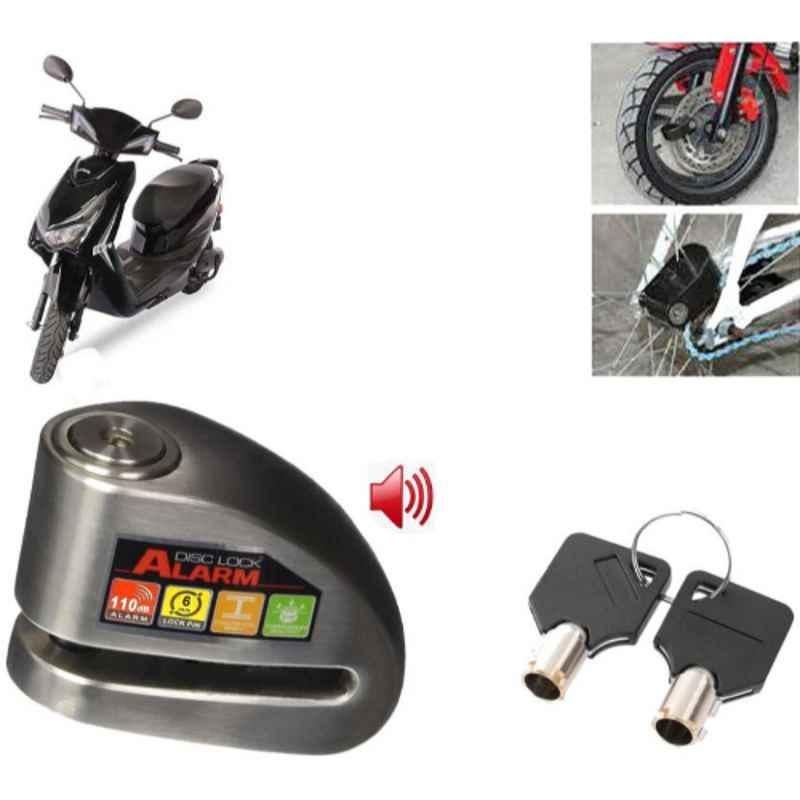 Auto Pearl Steel Black Anti-Theft Alarm Disc Brake Lock for Reo Elite BS6, Lock_003