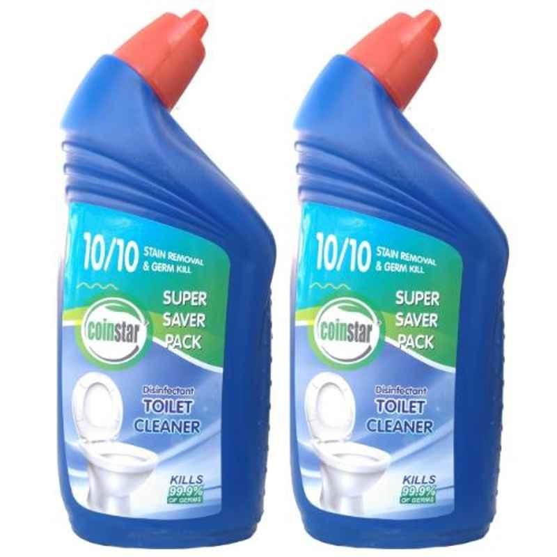 Coinstar 500ml Blue Disinfectant Toilet Cleaner (Pack of 2)
