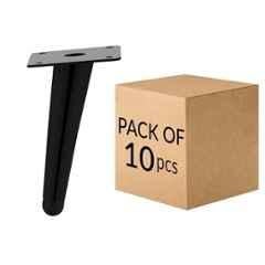 Plantex Heavy Duty Stainless Steel 6 inch Sofa Leg/Bed Furniture Leg Pair for Home/Furniture Sofa Legs for Table/Support Legs/Furniture Leg Black Set of 10 Pcs