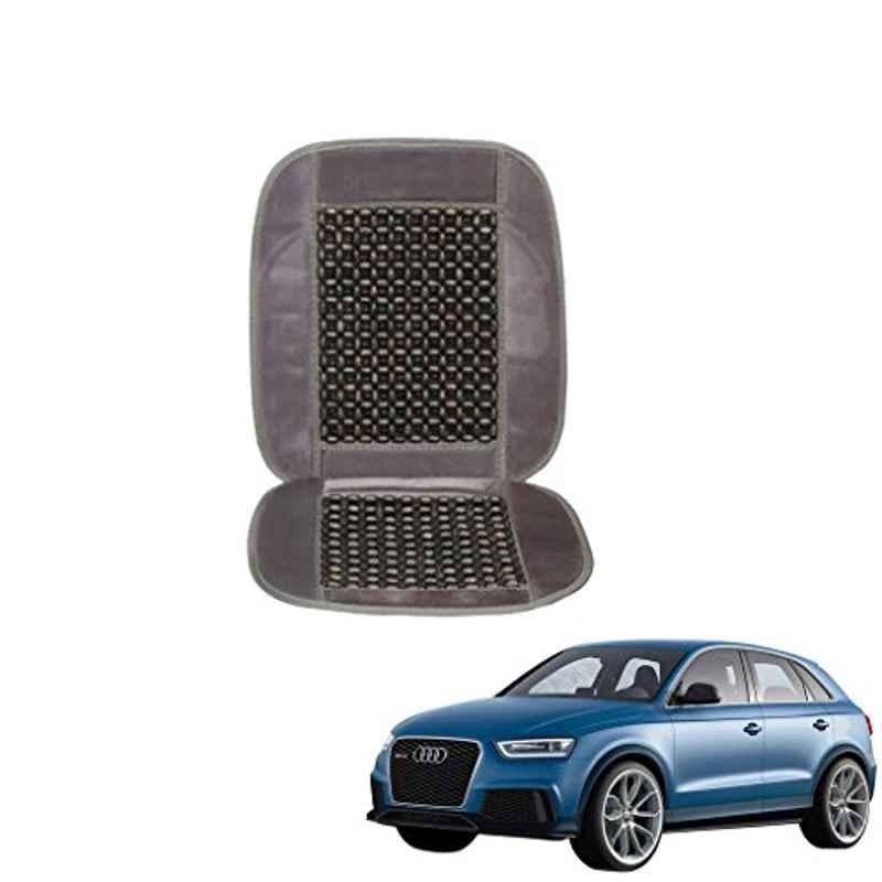 Kozdiko Wooden Beads Car Seat Cushion with Velvet Border for Audi Q3