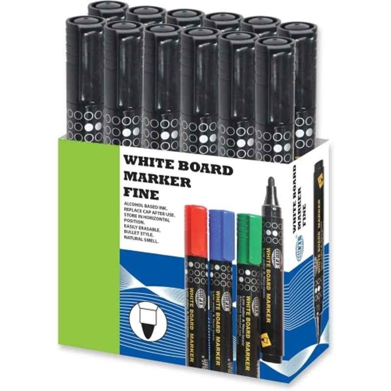 FIS White Board Marker, Colour: Black (Pack of 12)