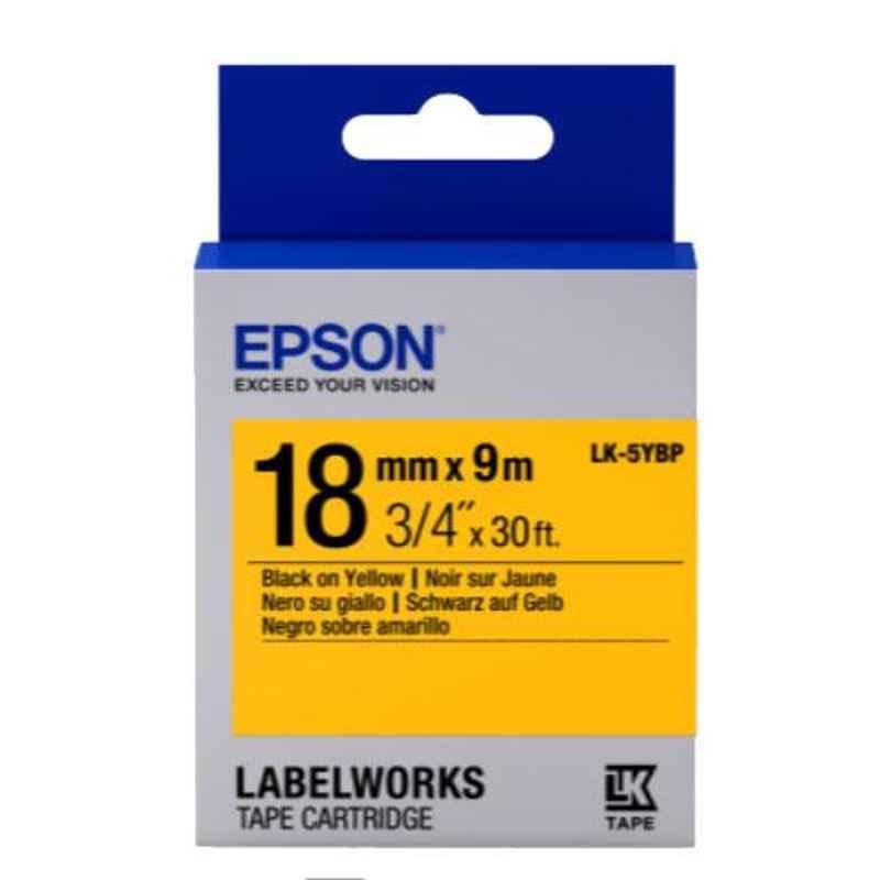 Epson LK-5YBP Black & Yellow Label Tape