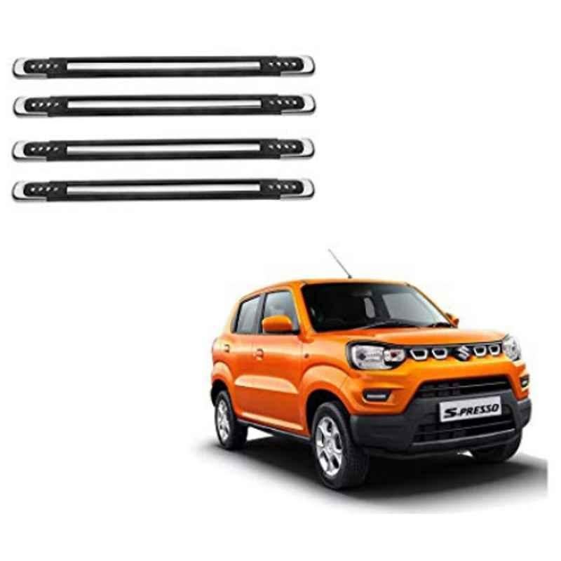 Kozdiko 4 Pcs Designer Black Bumper Protector Set for Maruti Suzuki S-Presso
