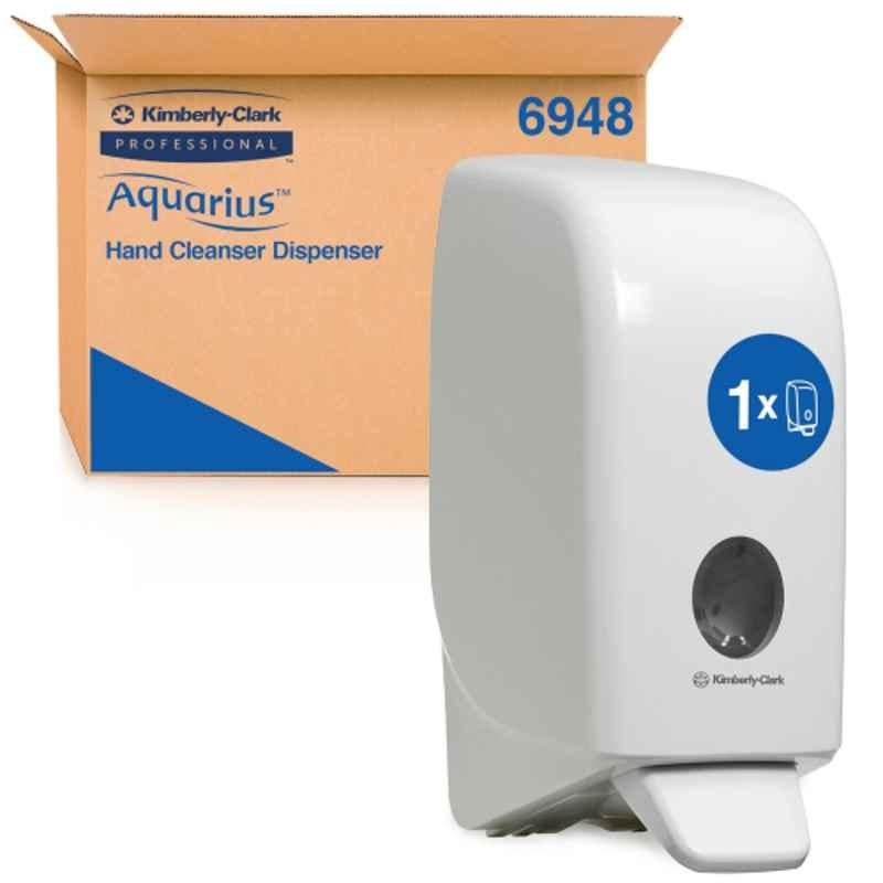 Kimberly Clark Aquarius White Wall Mounted Hand Wash Dispenser, 6948