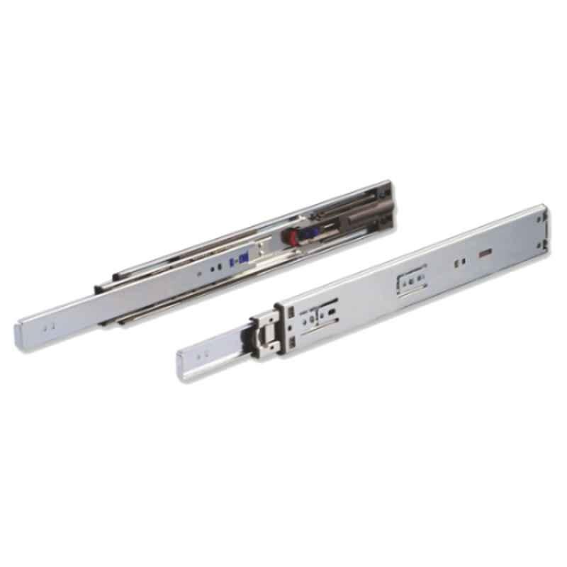 Ebco 600mm Stainless Steel Premium Sleek Telescopic Soft Close Drawer Slides, PSTDS60-SC (Pack of 2)