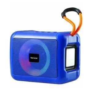 TecSox Emzee 10W Blue Portable Bluetooth Speaker with USB & Aux Connectivity