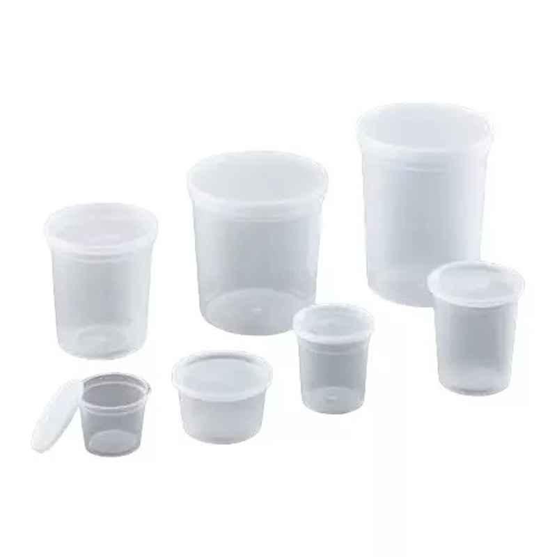 Lab Plus Disposable PP Sample Storage Container PW Series 2137 ml, LP-8519 (Pack of 25)