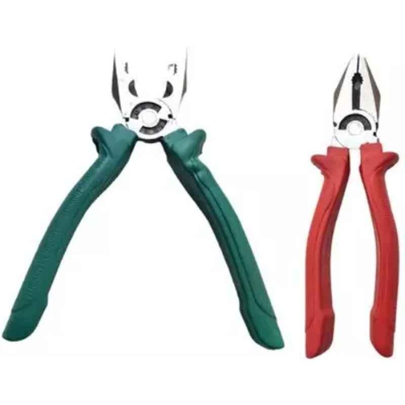 Sky Blue 2 Pcs 7.8 inch Lineman Plier Combo, SBE_PLIER_COMBO_MOD_01230