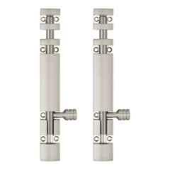 Atom 6 inch Aluminium Satin Finish Heavy Duty Joint-Less Tower Bolt, TB002-06 inch-SS-102 (Pack of 2)