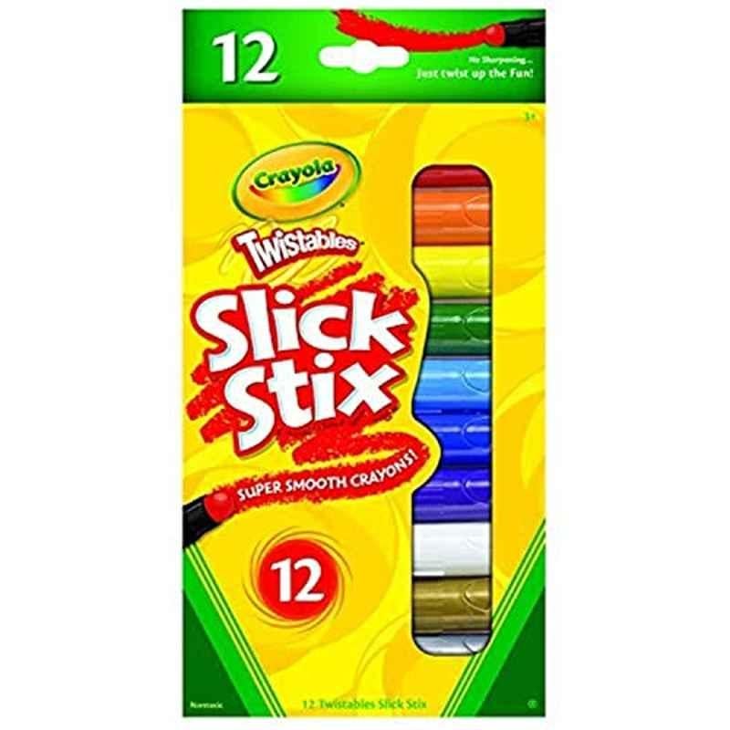 Crayola 12Pcs Twistable Slick Stix Crayons Box