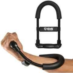 GLS 15cm Black Upper Arm Workout Wrist Strengthener for Gym Stretching Hand Grip
