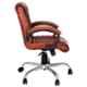 High Living Mars Leatherette Medium Back Brown Office Chair