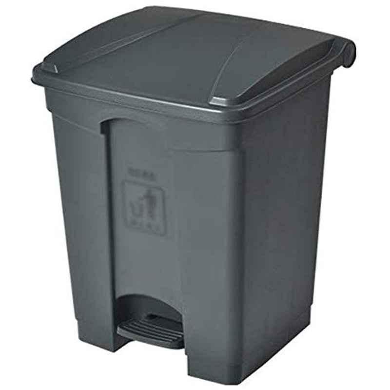GFF 30L Grey Garbage Tribe Large Trash Can with Plastic Handle