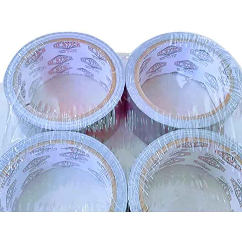 ShoWay 2 inch 15 Yard Silver Matt Duct Tape (Pack of 4)